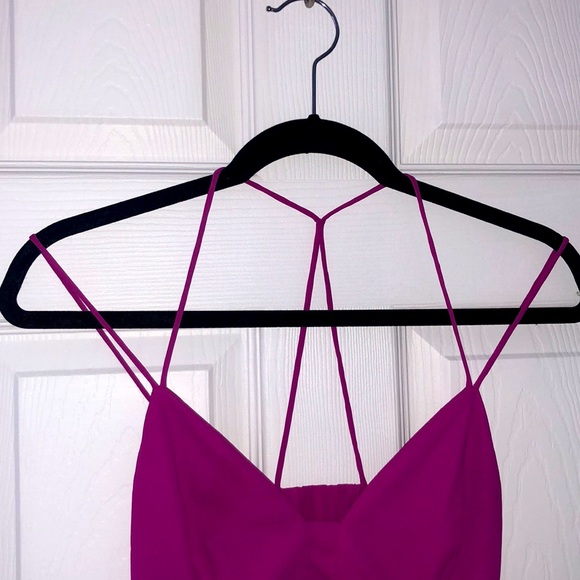 Express Fuchsia A-line Mini Dress - Picture 4 of 6